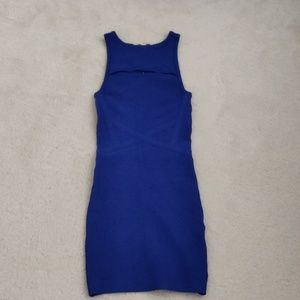 Bebe sexy blue bodycon dress size S